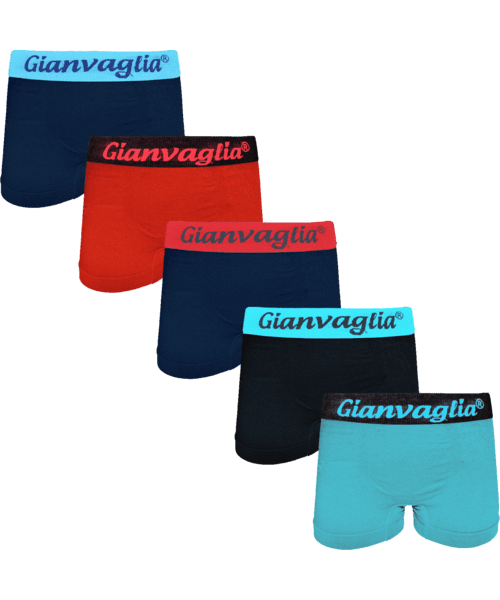 GIANVAGLIA® Deluxe Jongens Microfiber Boxershort 5-pack 9803