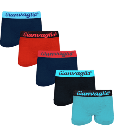 GIANVAGLIA® Deluxe Jongens Microfiber Boxershort 5-pack 9803