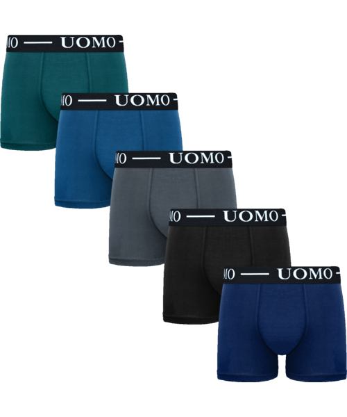UOMO Heren katoenen boxershorts in 5 kleuren