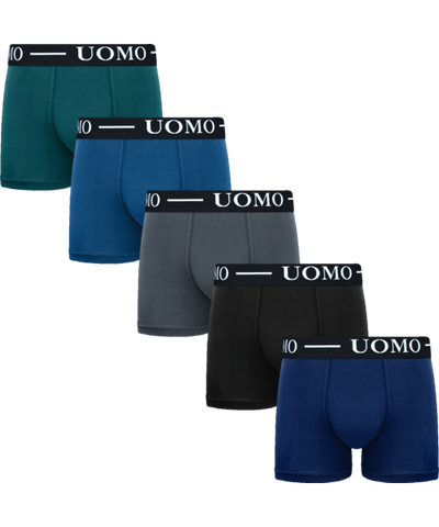UOMO Heren katoenen boxershorts in 5 kleuren