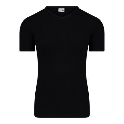 T-shirt met V hals en korte mouw