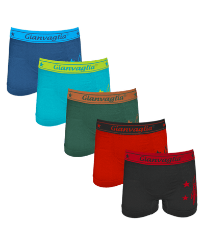 GIANVAGLIA® Deluxe Jongens Microfiber Boxershort 5-pack 9802
