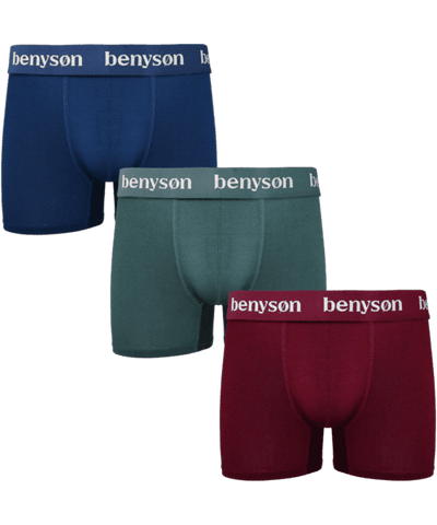 BENYSØN® Heren Bamboe Boxershorts 3-Pack BENY-7011