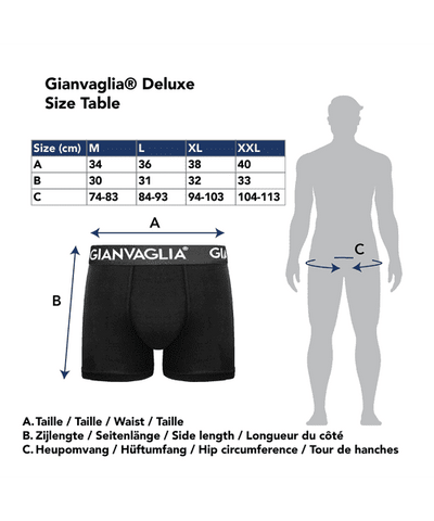 GIANVAGLIA® Deluxe Heren Katoenen Boxershort met print 5-Pack GVG-5066