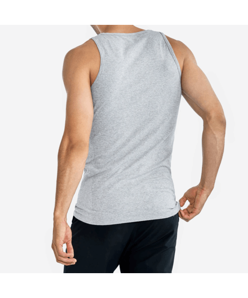 rugkant tanktop onderhemd heren katoen grijs