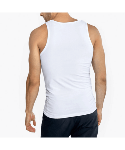 achterkant wit tanktop heren onderhemd grandman stoer