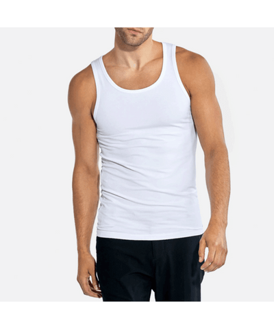 stoer grandman onderhemd tanktop heren katoen wit
